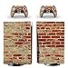 AXDNH Film de protection intégral pour console Playstation 5 et 2 manettes PS5 en PVC – Motif imprimé mur de briques colorées 0484