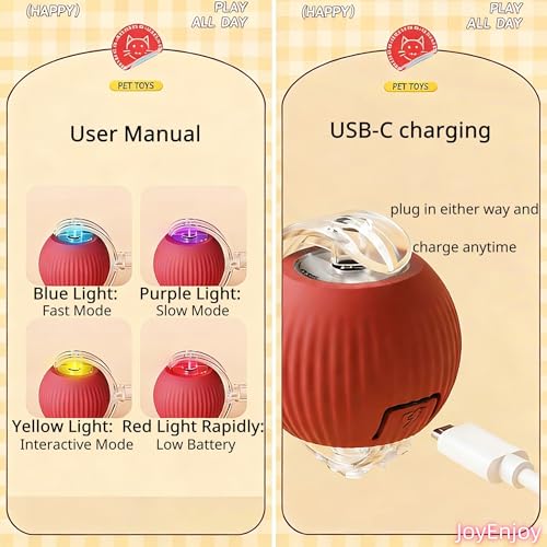 Interactive Cat Toy Rolling Ball - image 7