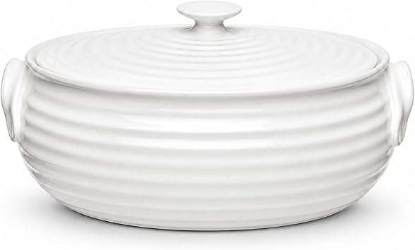 Portmeirion Sophie Conran Oval Casserole, Small, White