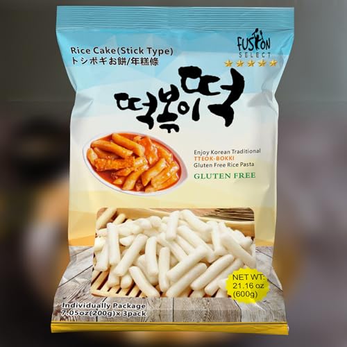 Fusion Select 2 Packs Korean Rice Cakes - Tteokbokki Stick Gluten Free 21.16oz Per Pack - Thumbnail 6
