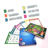 GRANDLMOON 6 Portable Travel Game Activities Notepad On The Go Plane Trip Game 4 x 6-inches (2 Pads and 60 Sheets Each)