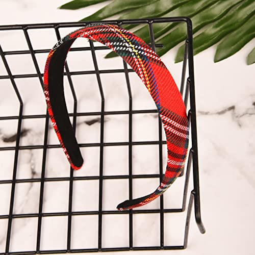 AOVNA 2 Pack Tartan Headband Alice Hair Band Women Girls Accessories, Multicolor, 2 count (Pack of 1) - Image 3