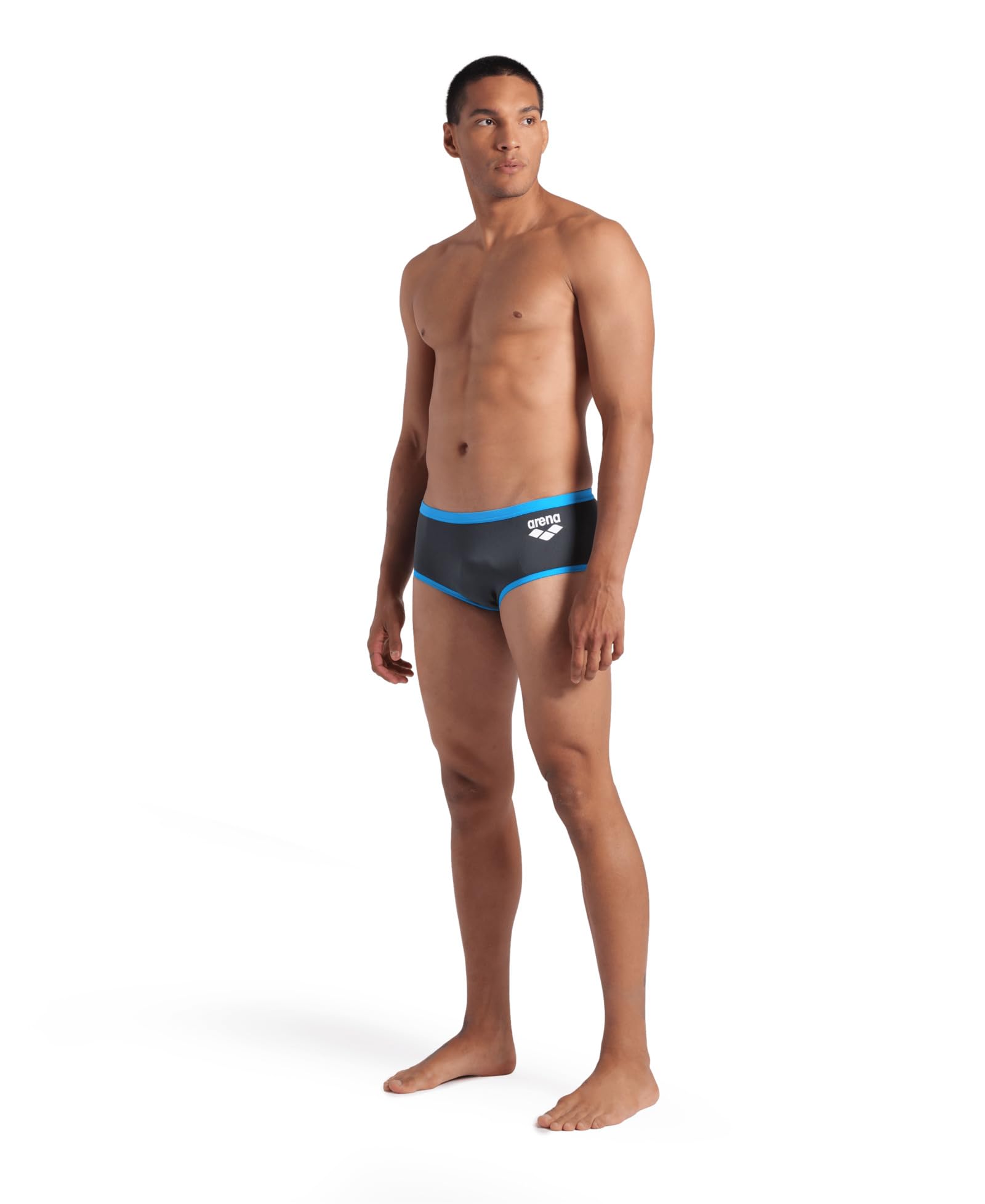 ARENA Costume Uomo Trunk Alto Nuoto Piscina Swim Briefs Big Logo Azzurro 005914833