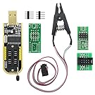 KeeYees SOP8 SOIC8 Test Clip and CH341A USB Programmer Flash for Most of 24 25 Series BIOS Chip with PDF Tutorial