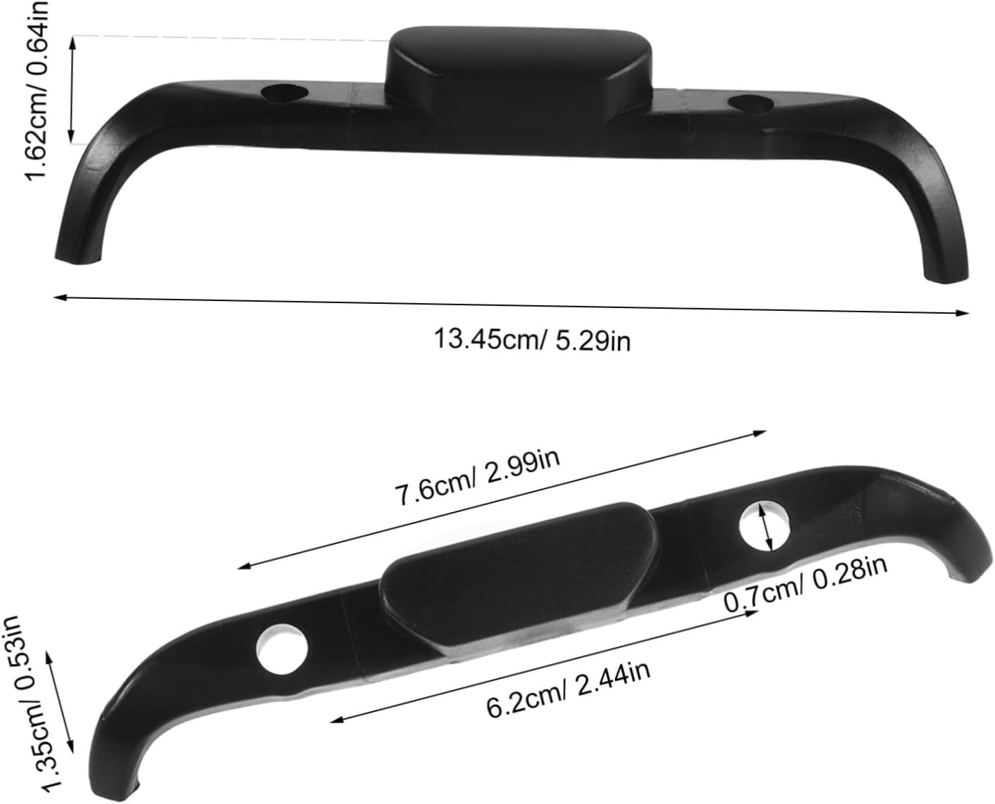 Travel Luggage Repair Accessory Black Plastic Luggage Handle Button Responsive Push and Release Action Easy Installation Suitcase Handle Replacement Locking Mechanism image 2