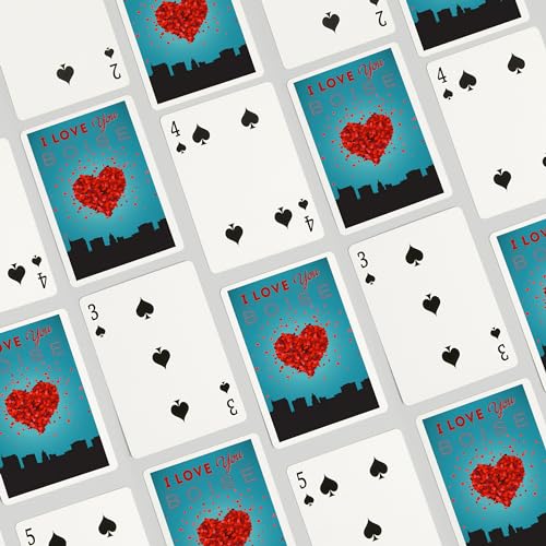 52 Cartas de Poker I Love You Boise Idaho miniatura 4