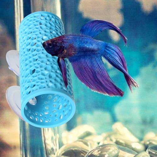 Abizoo Betta Bett Betta Höhle Garnelen Versteck Aquarium Dekoration, Hohles Korallen Design mit Glatter Oberfläche, Aquarium Höhle Zubehör für Kampffisch, Garnelen, Guppys, Neonfische und Zierfische