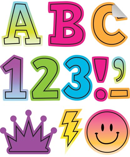 Teacher Created Resources Self-Adhesive Brights 4Ever 2" Bold Block Letters Uppercase (TCR9650)