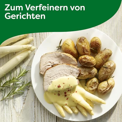 Knorr Feinschmecker Sauce Hollandaise klassisch eine leckere Soße ohne geschmacksverstärkende Zusatzstoffe 250 ml 1 Stück