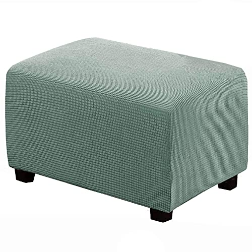 Housse de tabouret élastique pour repose-pieds rectangulaire jacquard
