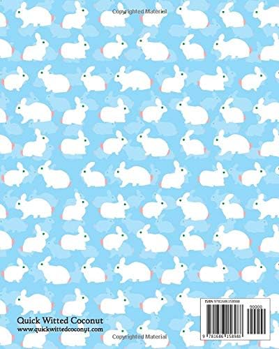Rabbit Notebook - Ruled Pages - 8x10 - Large (Pastel Green) - Image 3