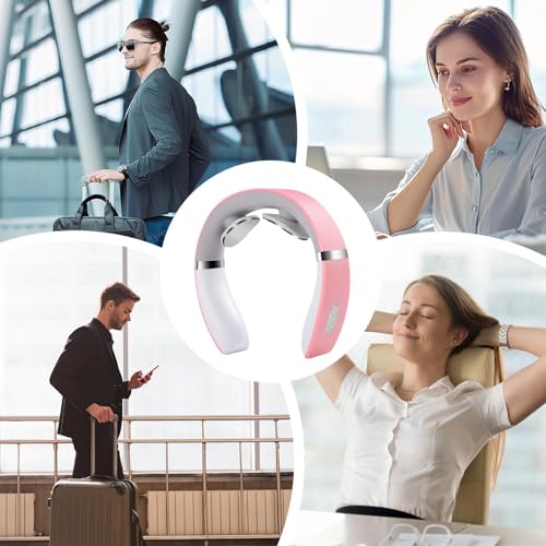 Masajeador Eléctrico Para Cuello - Masajeador Cervical Con Función Térmica - Dispositivo Recargable de Tejido Profundo 10 Modos y Calor Ajustable para Alivio y Recuperación Muscular - imagen 4