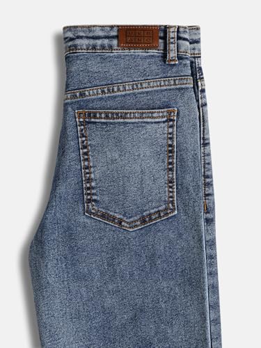 Image of Urbano Juniors Boy's Loose Baggy Fit Washed Denim Jeans Stretchable