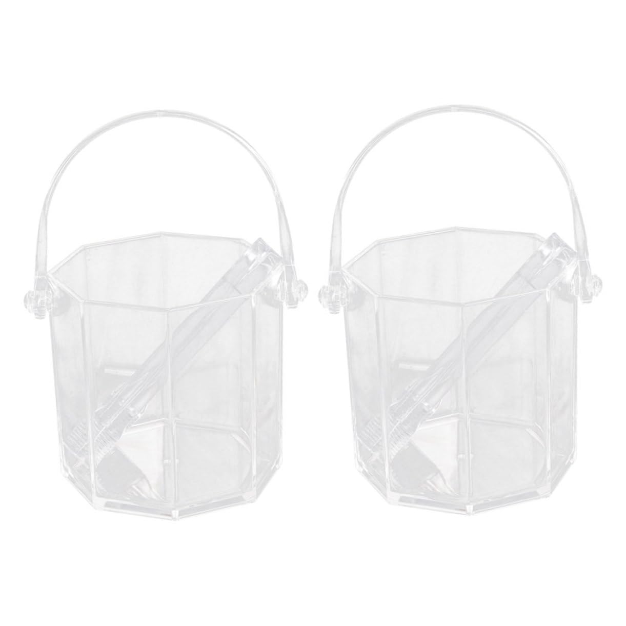 SOLUSTRE Wine Bucket Ice Buckets for Parties Party Ice 2 Sets Acrylic Containers