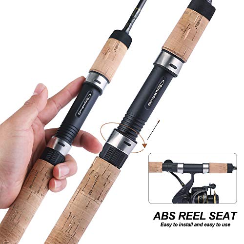 Sougayilang Fishing Rods Graphite Lightweight Ultra Light Trout Rods 2 Pieces Cork Handle Crappie Spinning Fishing Rod #TOP3
