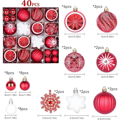 Boules de Noël pour arbre et maison pour illuminer vos fêtes