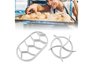 HEITIGN 2PCS Dough Press Set White Kaiser Roll Stamp: An Exceptional Kitchen...
