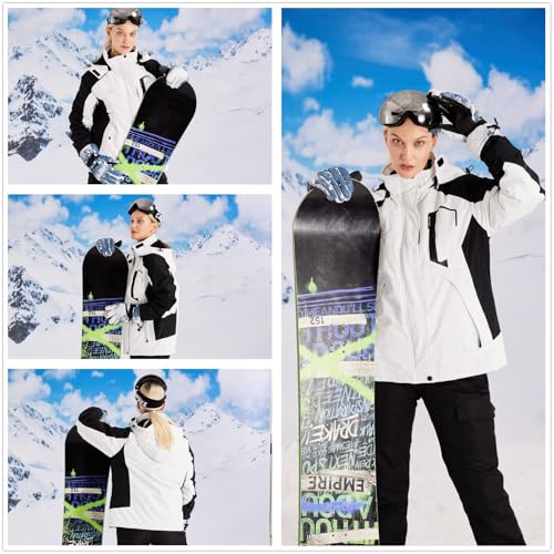 WULFUL Women’s Waterproof Snow Ski Jacket Mountain Windproof Winter Coat with Detachable Hood by WULFUL - Used condition - US$34.15