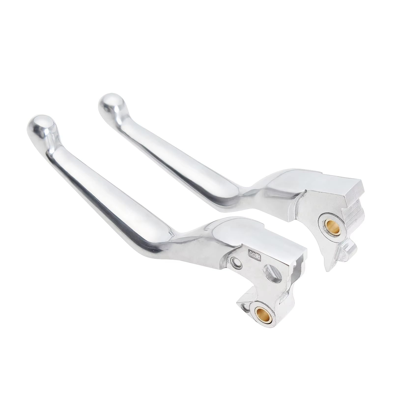 BeiZhengbhD Clutch Lever Handlebar for Sportster for XL 883 1200 Iron for XL883N for XL1200NS Forty-Eight for XL1200X 48 72 Hand Control Handle Brake Clutch Levers(1 Pair Silver)