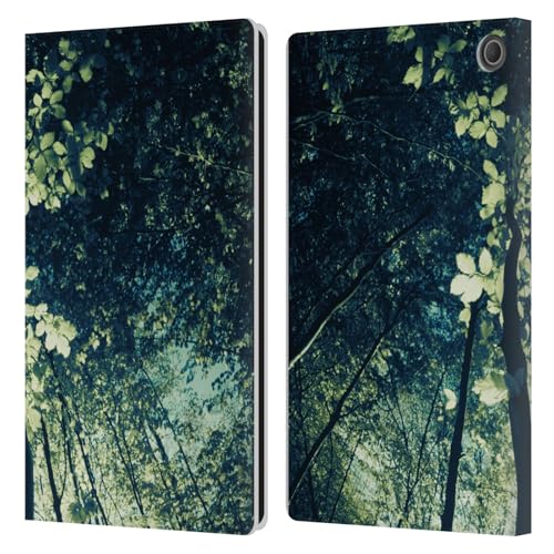 Étui portefeuille Amazon Fire Max 11 housse cuir forêt