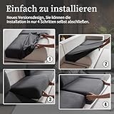 OHSIO Stretch Sofa Sitzkissenbezug - Rutschfester Sofa Überzug, Waschbarer Sofabezug, Universeller Couch Überzug, Strapazierfähig & pflegeleicht(Dunkelgrau, 1x Rückenlehnenbezug)