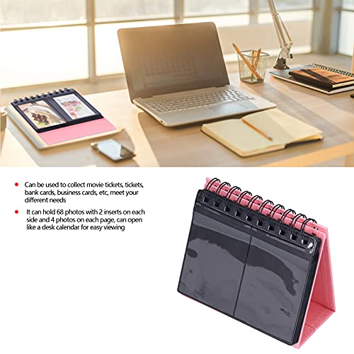 Tenpac Desktop-Fotoalbum, tragbares 3-Zoll-Fotoalbum für Fuji(Rosa) – Bild 6