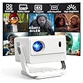 ?Built-in Apps & Native 1080P?Smart Mini Projector with WiFi and Bluetooth, 4K Outdoor Movie Projector with Electric Focus & Auto Keystone, YINCODI Portable Proyector for Bedroom/Home/Celling