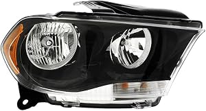 Gold Shrine For Dodge Durango Headlight Lamp 2011 2012 2013 Halogen Black Trim Passenger Right Side