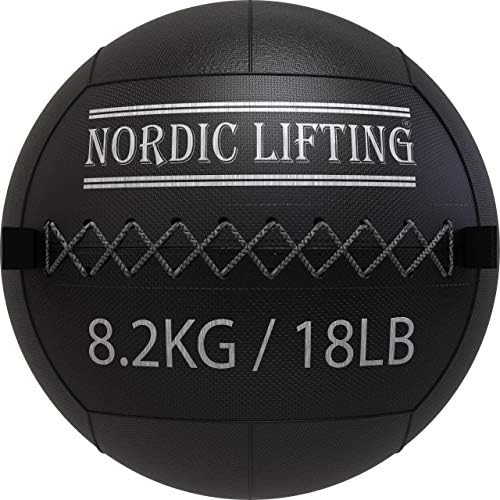 Nordic Lifting Wall Ball for Crossfit & Fitness - Medicine Ball for Gym and Strength Training 18 lb