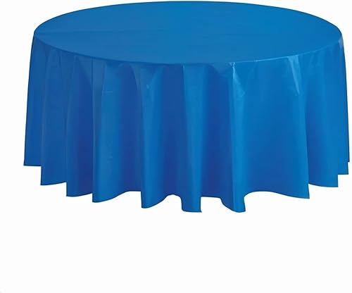 Miniatura 7 de ROYAL7 - Paquete de 3 manteles rectangulares de plástico desechables para picnic, cumpleaños, barbacoa, fiesta, boda