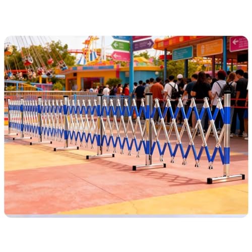 Barrière de sécurité pliable extensible pour bloquer l'accès routier - 7