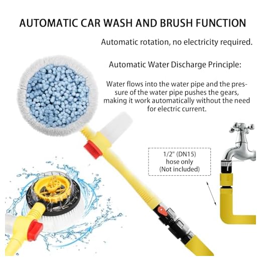 360° Rotating Car Wash Brush with Handle