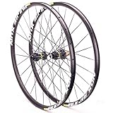 NEZIAN Juego Ruedas Bicicleta Montaña Juego Ruedas Bicicleta MTB 26 27,5 29 Pulgadas Freno Disco 24H Cubo Bloqueo Central Llanta Aleación Aluminio para 8-11 Velocidades (Size : 29.5INCH)