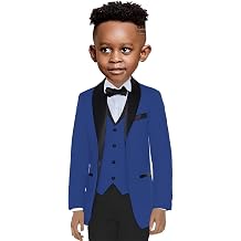 Boys Wedding Suit Jacket Pants Vest 3 Pieces Shawl Collar Blazer Set for Kids Fashion Clothes Bow Tie
