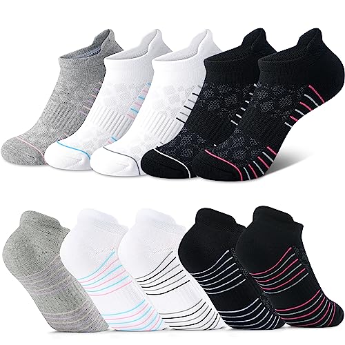 Thatishe Ankle Socks Womens Athletic Running Comfort No Show Socks Cushioned 5Pairs #TOP4