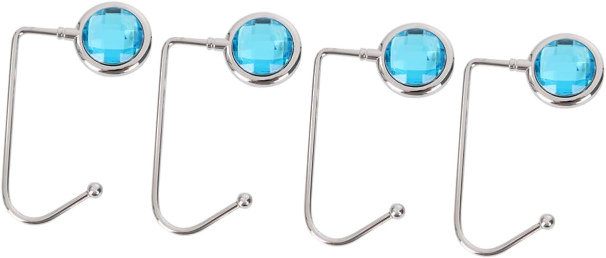 NOLITOY 4pcs Alloy Purse Hook Hanger Compact Handbag Holders for Tables and Desks Lightweight and Easy to Store for Organizing Your Handbags and Backpacks