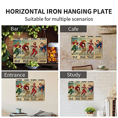 Plaque murale en métal robuste et durable décorative pour cuisine