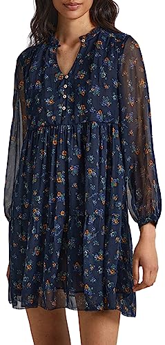 Pepe Jeans Ikaia Babydoll Dress, Multicolor (Multi), M para Mujer