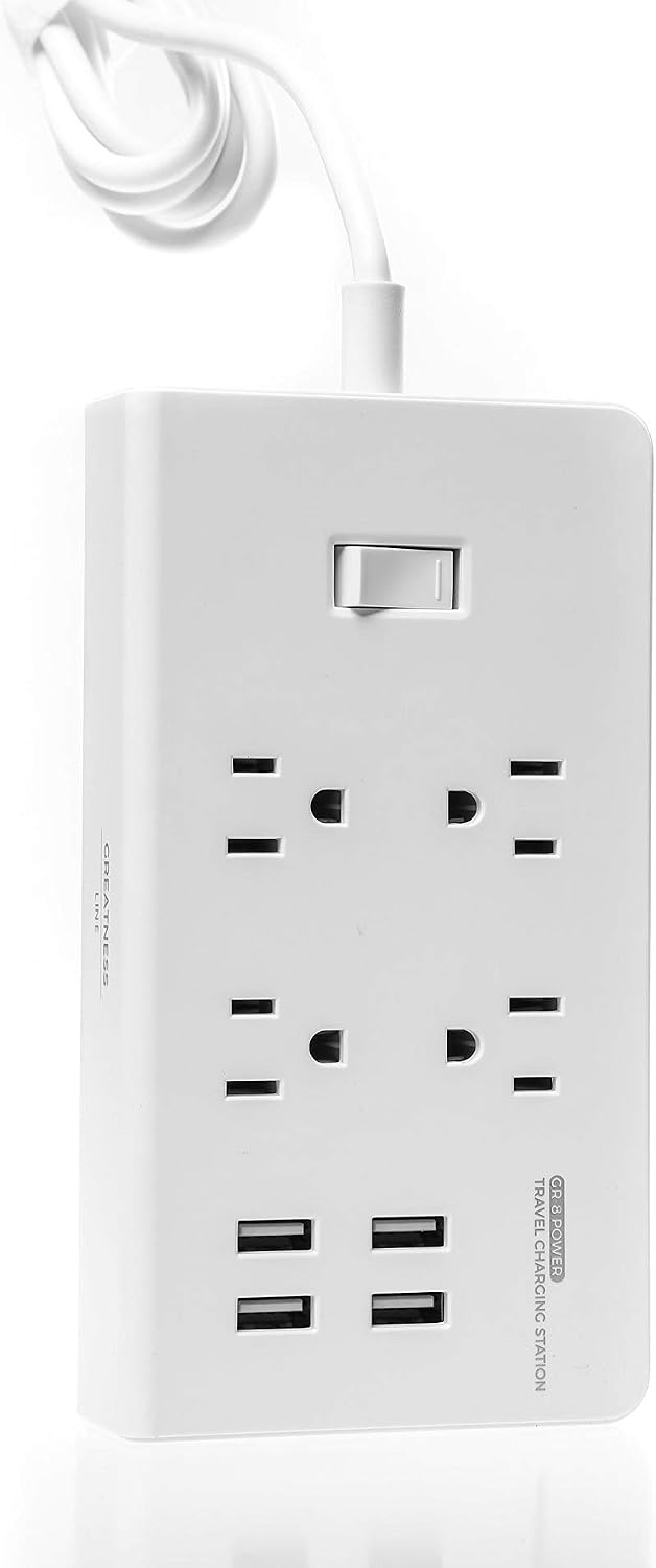 Nеw Prоduсt GR-8 Power Compact & Slim Travel Charging Station - International Power Adapter - Surge Protector - Power Strip with 4 Intelligent USB - Free Bonus Included 🔥 Cаѕhbасk uр tо 70% GR-8 Power Compact & Slim Travel Charging Station - International Power Adapter - Surge Protector - Power Strip with 4 Intelligent USB - Free Bonus Included