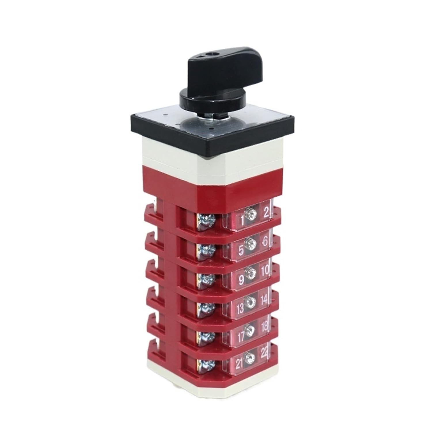 LW12-16/D1689.6 16A 3 Positions Poles 24 Screws Electric Sliver Contact Changeover Cam Switch 1Pcs