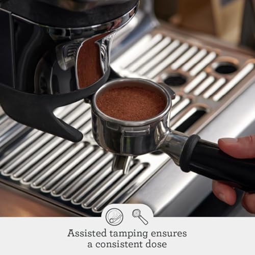 Breville Barista Express Impress Espresso Machine BES876BSS, Brushed Stainless Steel — view 3