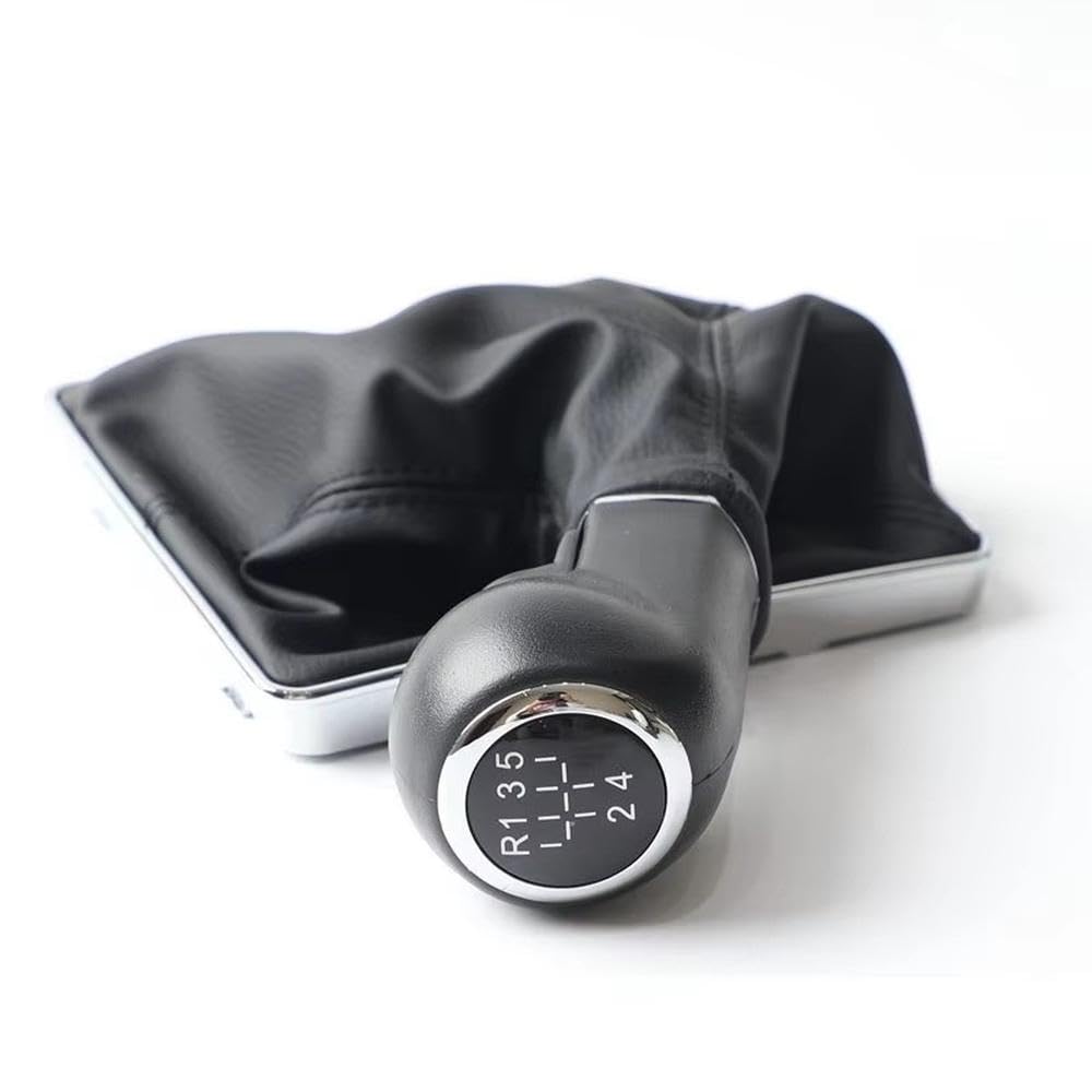 Ydxherta 5 Speed Gear Shift Knob Lever Shifter 5 6 Speed With Leather Gaiter Boot Cover For Auxhall For Opel For Astra Iii H 1.6 2004-2010 Auto Parts(5 Speed)