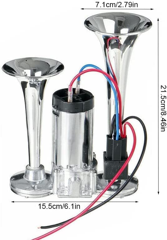 Luchthoorn met Compressor 600 dB, Gratis verzending in NL
