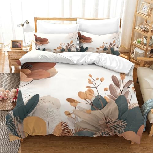 Housse de Couette 220x240cm Arbres d'automne en microfibre lit King - 3