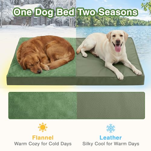Image of Waterproof Extra Large Dog Bed Washable Outdoor Orthopedic XL Crate Pad 42 inch