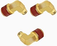 Vista 17 de Siptenk 1/2" Codo DOT de Latón Empuje para Conectar Accesorios de Línea de Aire 5 PIEZAS, Tubo de 1/2" OD x Rosca NPT de 1/2" Accesorios de Conexión