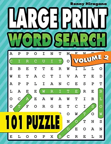 Large Print Word Search: 101 Puzzles ( Volume 2 )