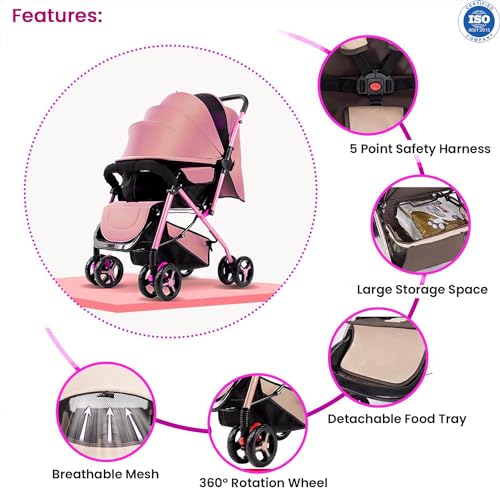 Image of SAFE-O-KID BABY FULL CANOPY STROLLER