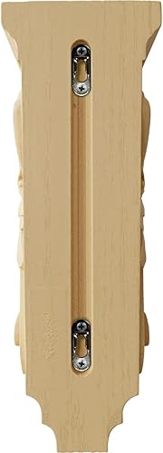 Vista 28 de Ekena Millwork CORW03X04X07ACAL - Ménsula pequeña de madera de acanto, 3 1/2 pulgadas de ancho x 4 pulgadas de profundidad x 7 pulgadas de alto