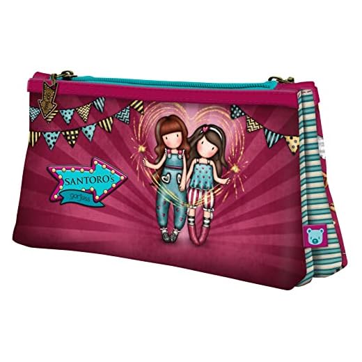 Santoro, Portatodo Doble Gorjuss Fairground Fireworks 115X215X50Cm Unisex niños, Multicolor, Talla única